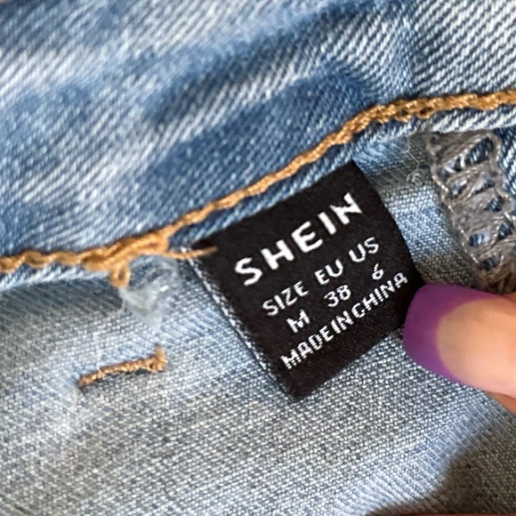 Mini Jeans Skirt - Light Denim - Stretchy Denim - High-Waisted - US 4 - SHEIN - Picture 7 of 7